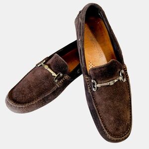 Dolce & Gabbana Men’s Sz 7 Brown Suede Leather Driver Boat Loafers Shoes Casual